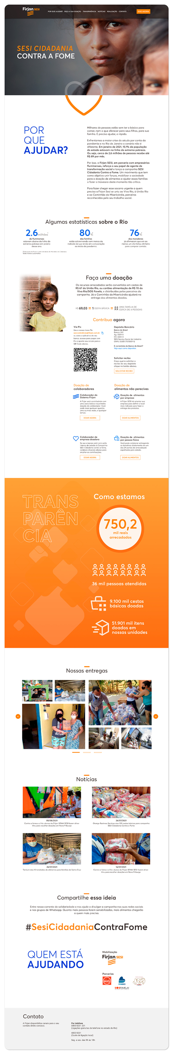 Firjan SESI Cidadania Contra a Fome