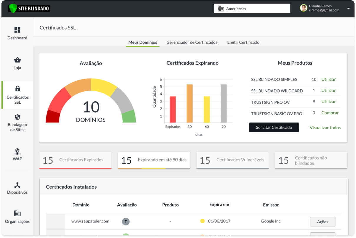 Plataforma Site Blindado - slide 1